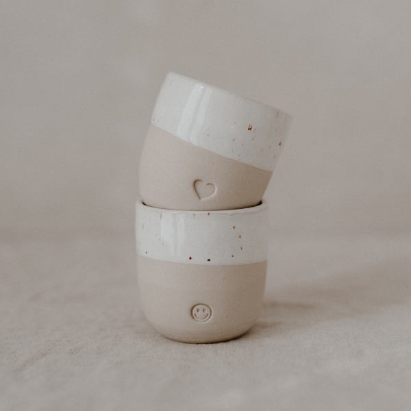 Eulenschnitt Espressobecher "Smiley"